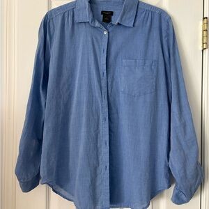 Ann Taylor Women's Light Blue Casual Blouse
